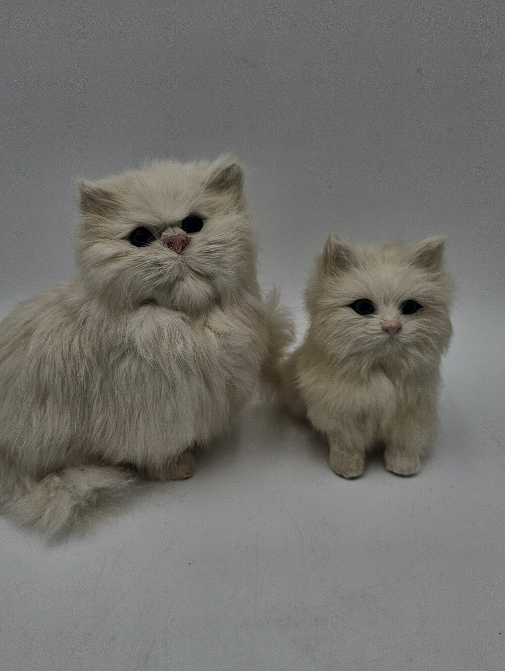 Vintage Hansa Creation Persian Cat Plush FigurinesRealistic Artisan‑Made Collect